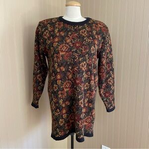 Vintage Floral Sweater Scooter Brand Women’s Size M-L